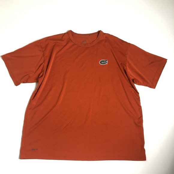 The NIKE Tee FLORIDA GATORS‎ Dri-Fit Orange Short Sleeve T-Shirt Size XL H128 - Picture 1 of 6